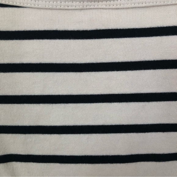 H&M Oversized Cotton Nautical Striped Long Sleeve Minidress Medium - Picture 5 of 6